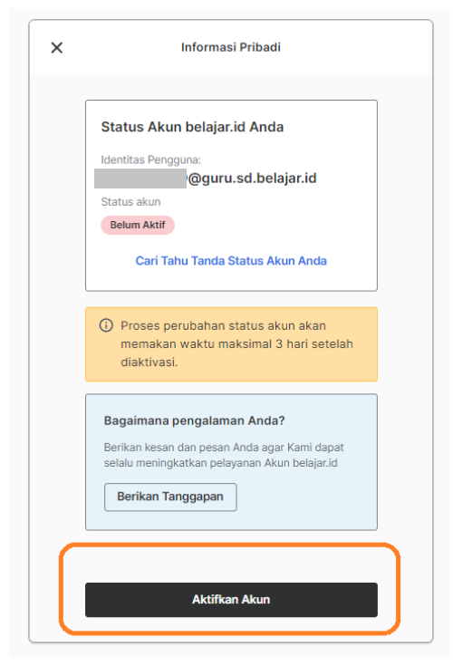 Panduan Aktivasi Akun Belajar Id Belajar Id